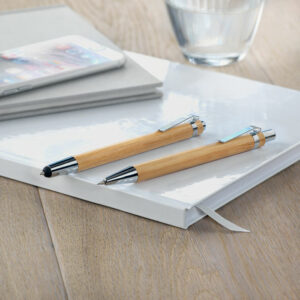 Coffret stylo et crayon en bam Bambooset – vue 2