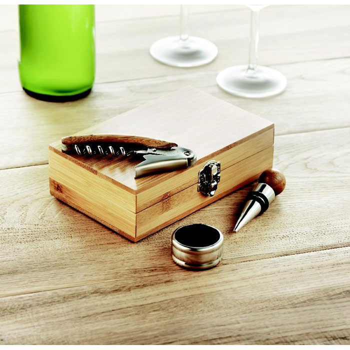 Coffret de sommelier en bambou Sonoma Coffret de sommelier en bambou Sonoma – vue 2