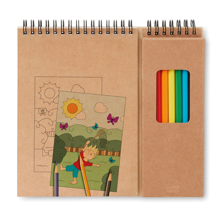Set de coloriage avec bloc Colopad Set de coloriage avec bloc Colopad