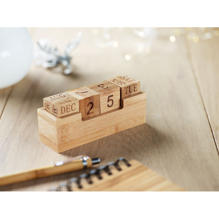 Calendrier en bambou Karenda Calendrier en bambou Karenda – vue 2