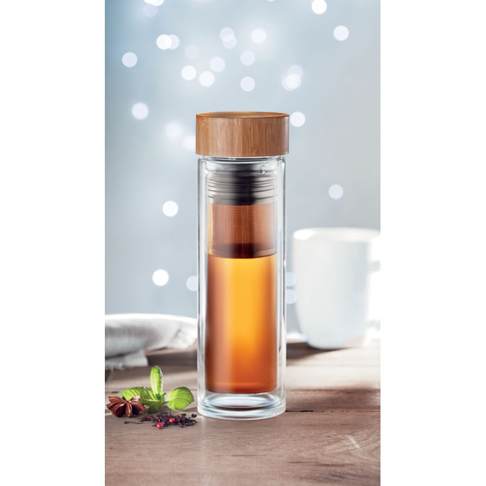 Gourde double paroi verre 420ml Batumi Glass Gourde double paroi verre 420ml Batumi Glass – vue 2