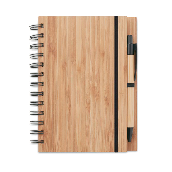 Carnet et stylo en bambou Bambloc Carnet et stylo en bambou Bambloc