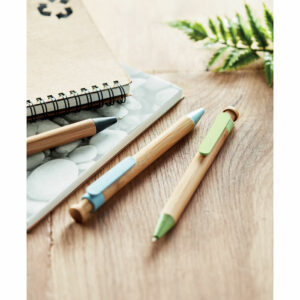 Stylo bambou/paille blé et ABS Toyama – vue 2