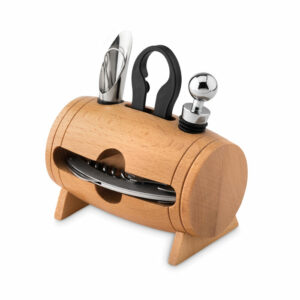 4 accessoires à vin en tonneau Bota