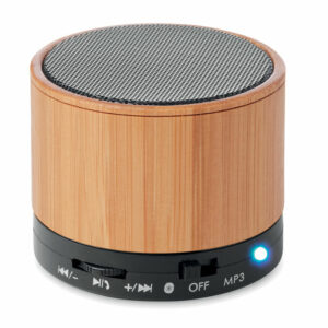 Haut-parleur sans fil bambou Round Bamboo