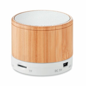 Haut-parleur sans fil bambou Round Bamboo – vue 3