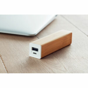 Powerbank bambou 2200 mAh Powerbam – vue 2