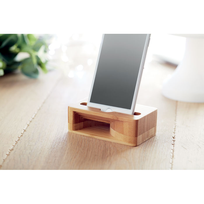 Support de téléphone en bambou Caracol Support de téléphone en bambou Caracol – vue 2