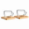 2 verres expresso double paroi Belize