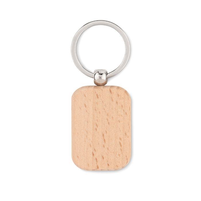 Porte-clés rectangulaire bois Poty Wood Porte-clés rectangulaire bois Poty Wood