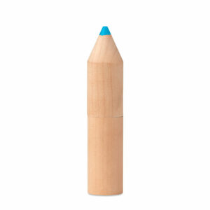 6 crayons dans un étui en bois Petit Coloret