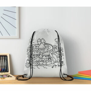Sac à cordon non tissé Carrydraw – vue 2