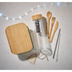 Lunchbox en verre et bambou Tundra Lunchbox – vue 2