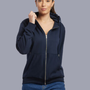 Sweat zippé à capuche en coton bio fabriqué en France Montaigne – vue 4