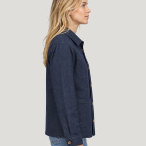 Surchemise en denim unisexe fabriquée en France Montesquieu – vue 3