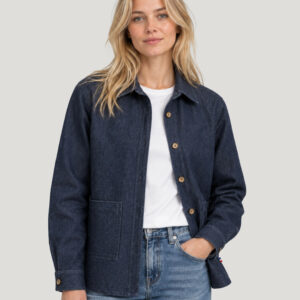 Surchemise en denim unisexe fabriquée en France Montesquieu – vue 4