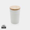 Mug 300ml en PP recyclé GRS avec couvercle en bambou