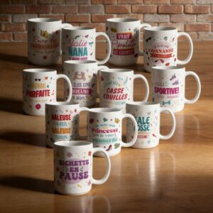 Mug à Paillettes Fantaisie Coloré