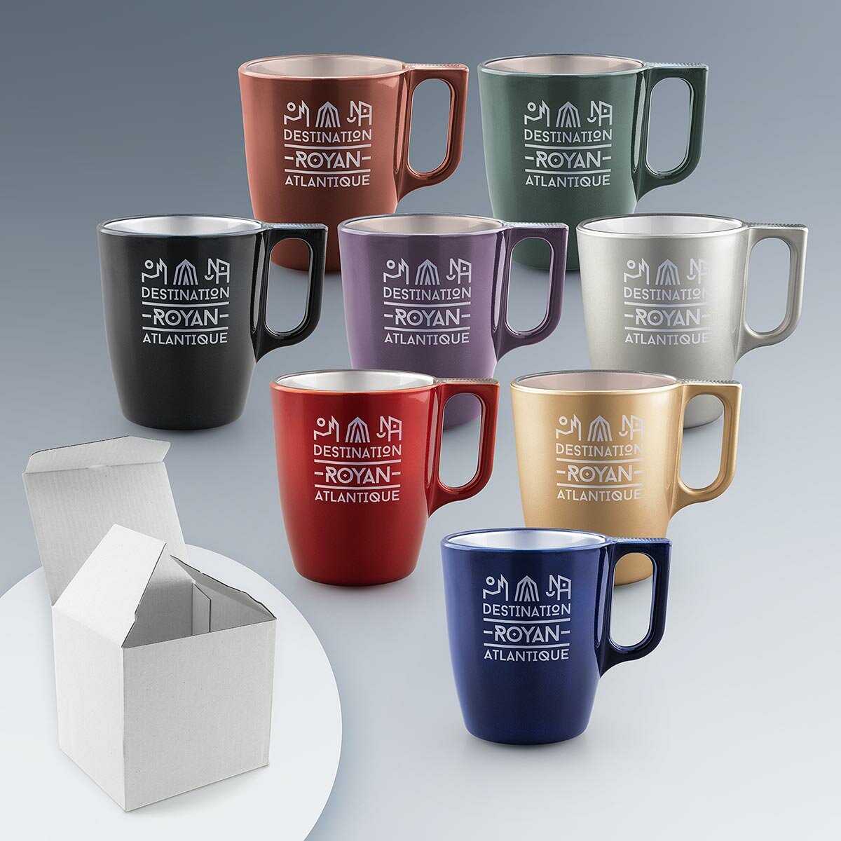 Mug en verre Luminarc 25 cl personnalisé Mug en verre Luminarc 25 cl personnalisé