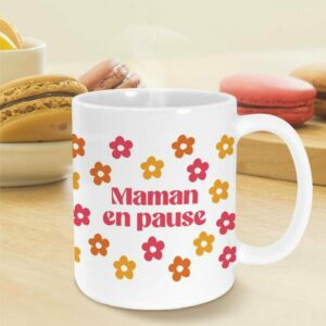 Mug Fleuri Maman en Pause