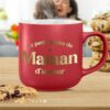 Mug La Petite Pause de Maman d'Amour Rouge Mat Doré