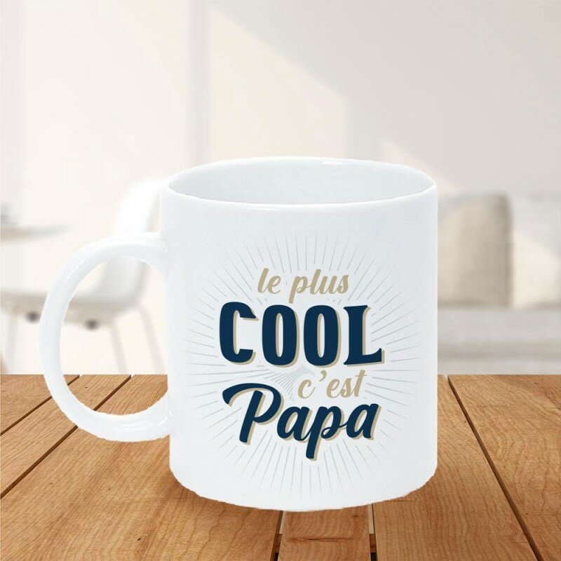 Mug Le Plus Cool c'est Papa