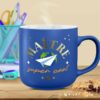 Mug Maître Super Cool Bleu Mat Doré
