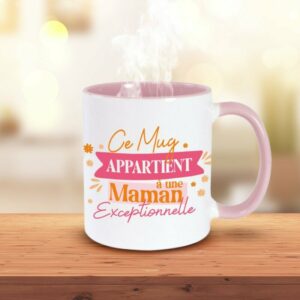 Mug Maman Exceptionnelle Rose