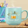 Mug Merci pour Tout Turquoise Mat