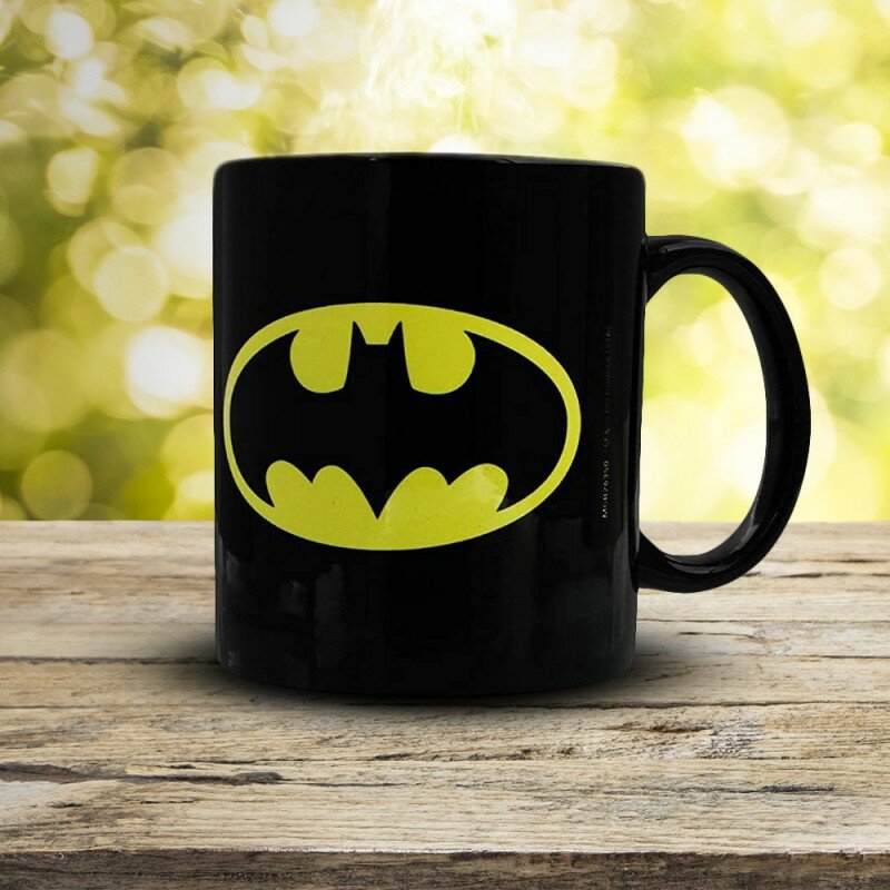 Mug Noir Batman Logo Chauve-Souris Mug Noir Batman Logo Chauve-Souris