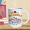 Mug Paillettes Institutrice Trop Géniale