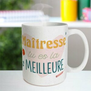 Mug Paillettes Maîtresse Tu es la Meilleure