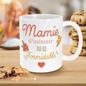 Mug Paillettes Mamie d'Amour Tu es Formidable