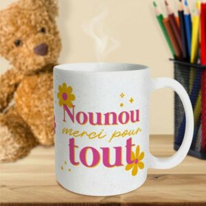 Mug Paillettes Nounou Merci pour Tout
