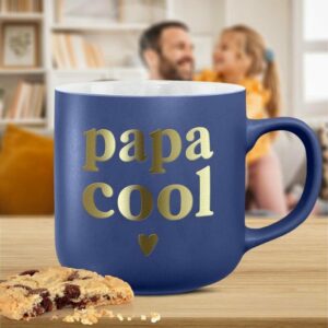 Mug Papa Cool Bleu Mat & Doré