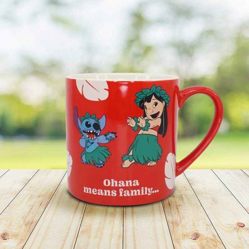 Mug Rouge Lilo & Stitch Ohana Mug Rouge Lilo & Stitch Ohana