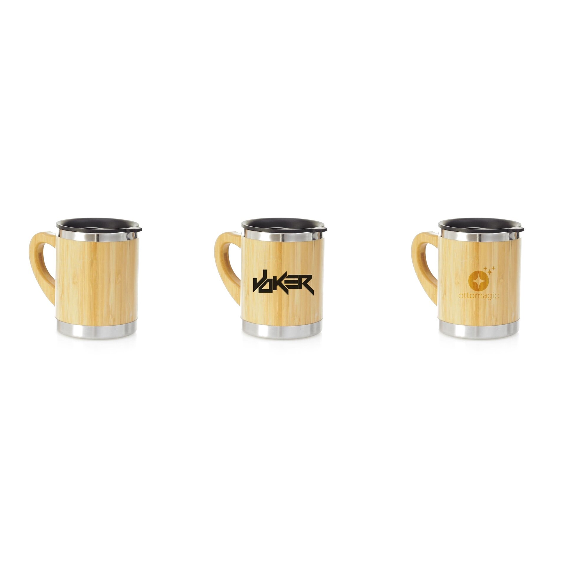 Mug thermique en bambou avec couvercle 30cl.VEGA. Mug thermique en bambou avec couvercle 30cl.VEGA.