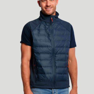 Bodywarmer hybride softshell et doudoune Omega