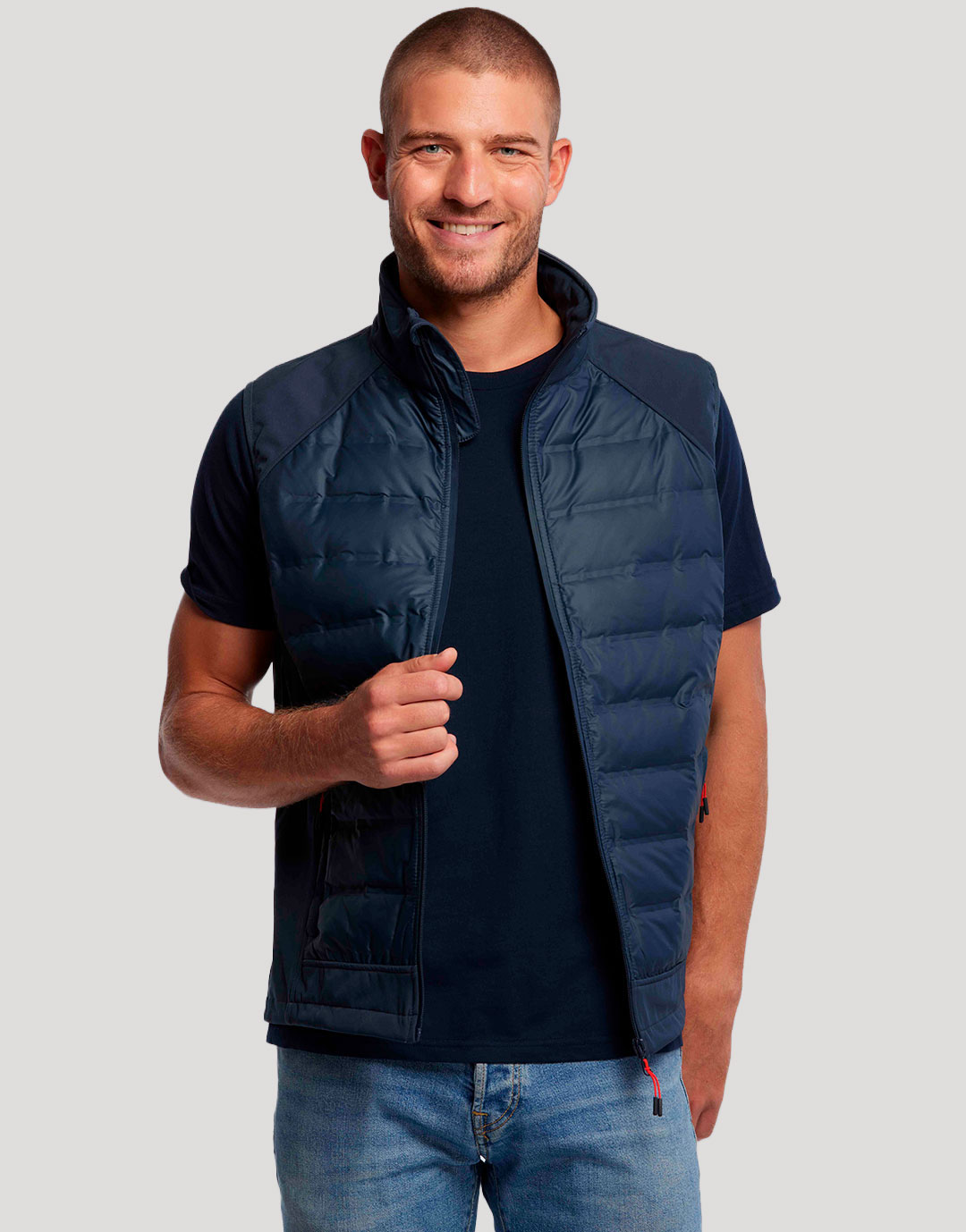 Bodywarmer hybride softshell et doudoune Omega Bodywarmer hybride softshell et doudoune Omega – vue 2