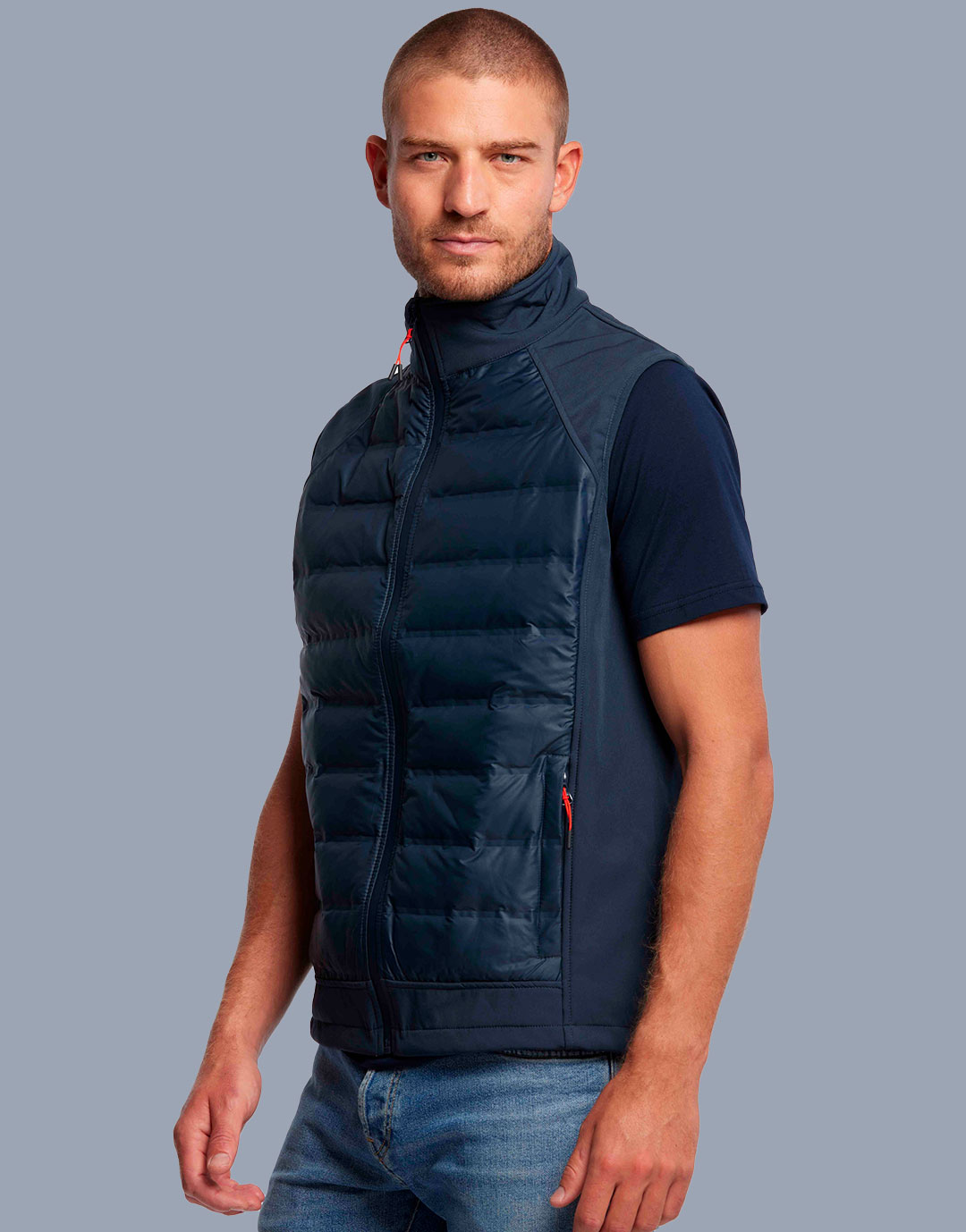 Bodywarmer hybride softshell et doudoune Omega Bodywarmer hybride softshell et doudoune Omega – vue 3
