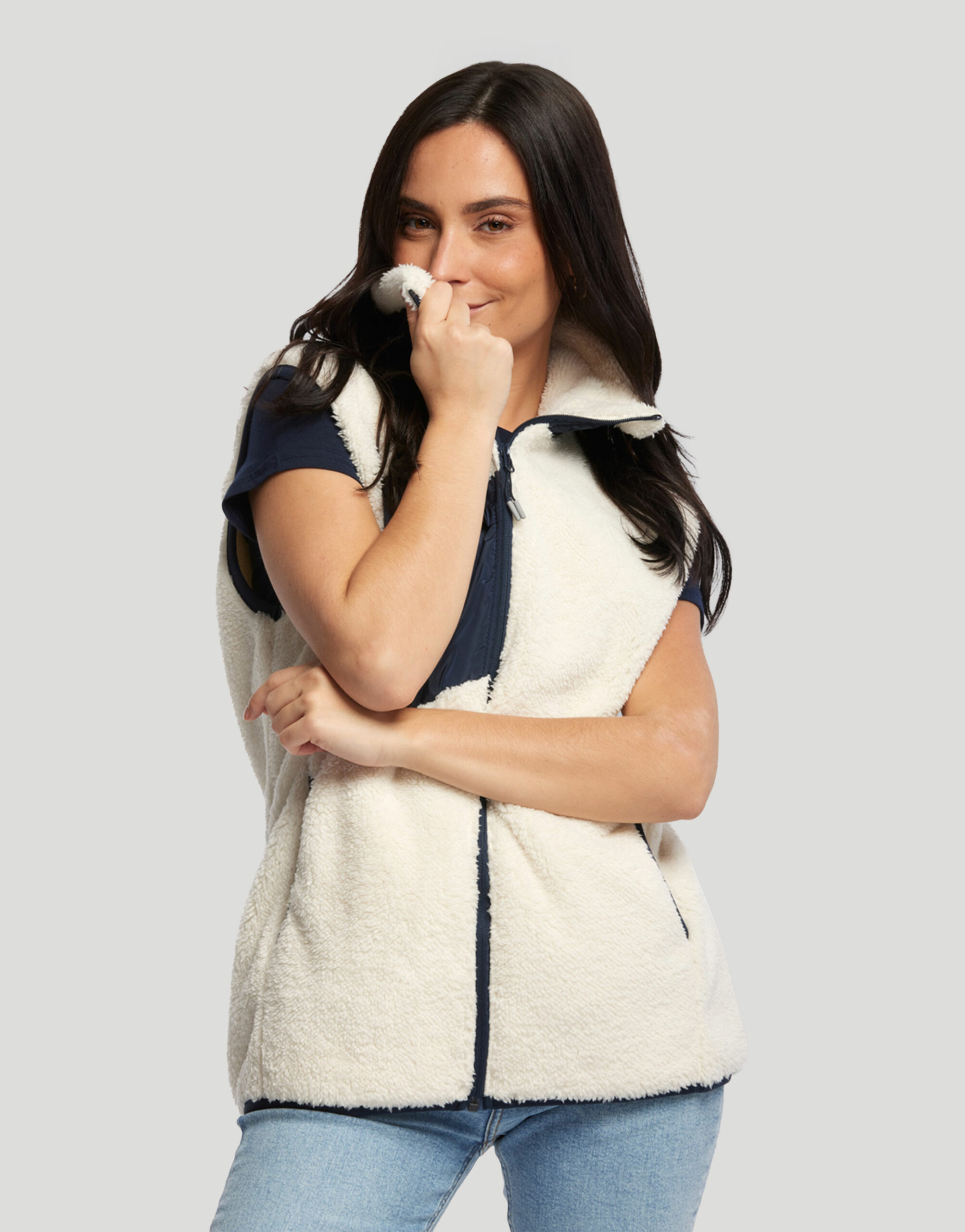 Bodywarmer sherpa femme Onka Bodywarmer sherpa femme Onka