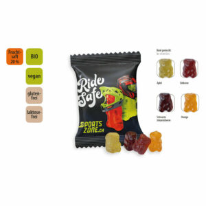 Oursons BIO sans gélatine en sachet promo, 10 g
