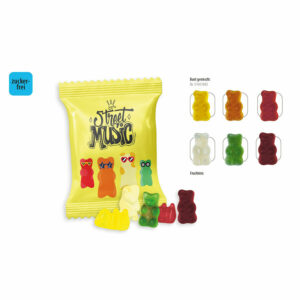 Oursons sans sucre en sachet promo, 12 g
