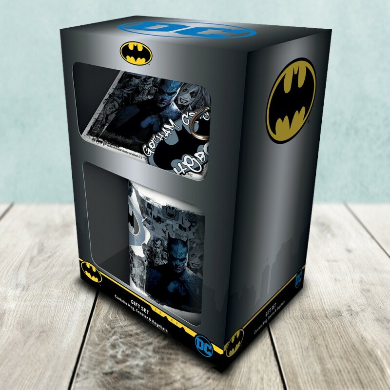 Pack Batman Graffitis - Tasse, Sous-Verre et Porte-Clés Pack Batman Graffitis - Tasse, Sous-Verre et Porte-Clés