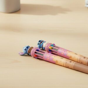 Pack de 2 Stylos Multicolores Stitch 3D 10 Couleurs Disney