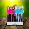 Pack de 24 Stylos Pompon La Reine des Neiges Disney - Anna & Elsa