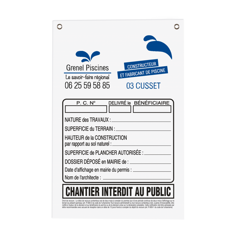 Panneau chantier fab france Panneau chantier fab france