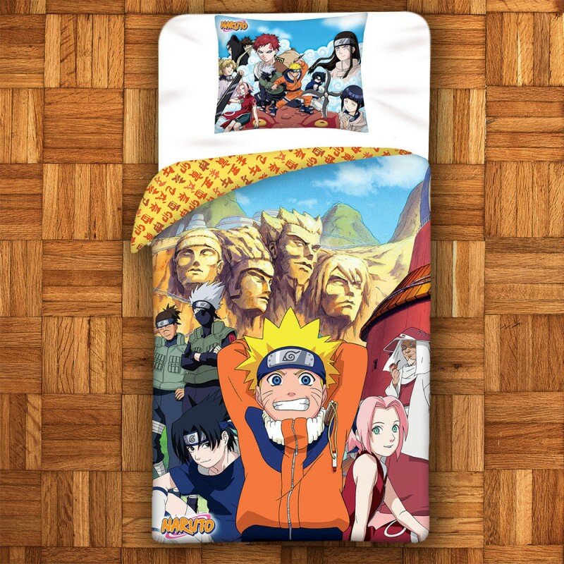Parure de Lit Naruto Signes Japonais Parure de Lit Naruto Signes Japonais