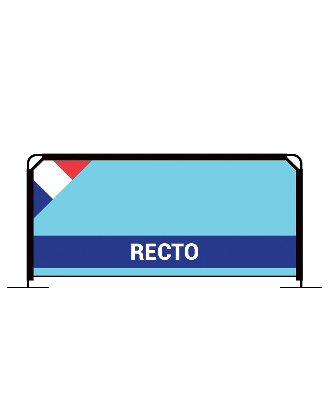 Totem de guidage Path Flag Totem de guidage Path Flag – vue 3