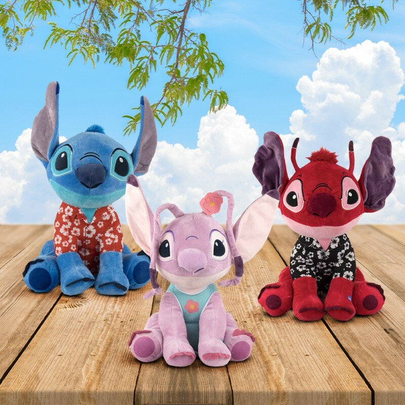Peluche Stitch, Angel & Leroy Hawaii Disney Sonore 30 cm Peluche Stitch, Angel & Leroy Hawaii Disney Sonore 30 cm